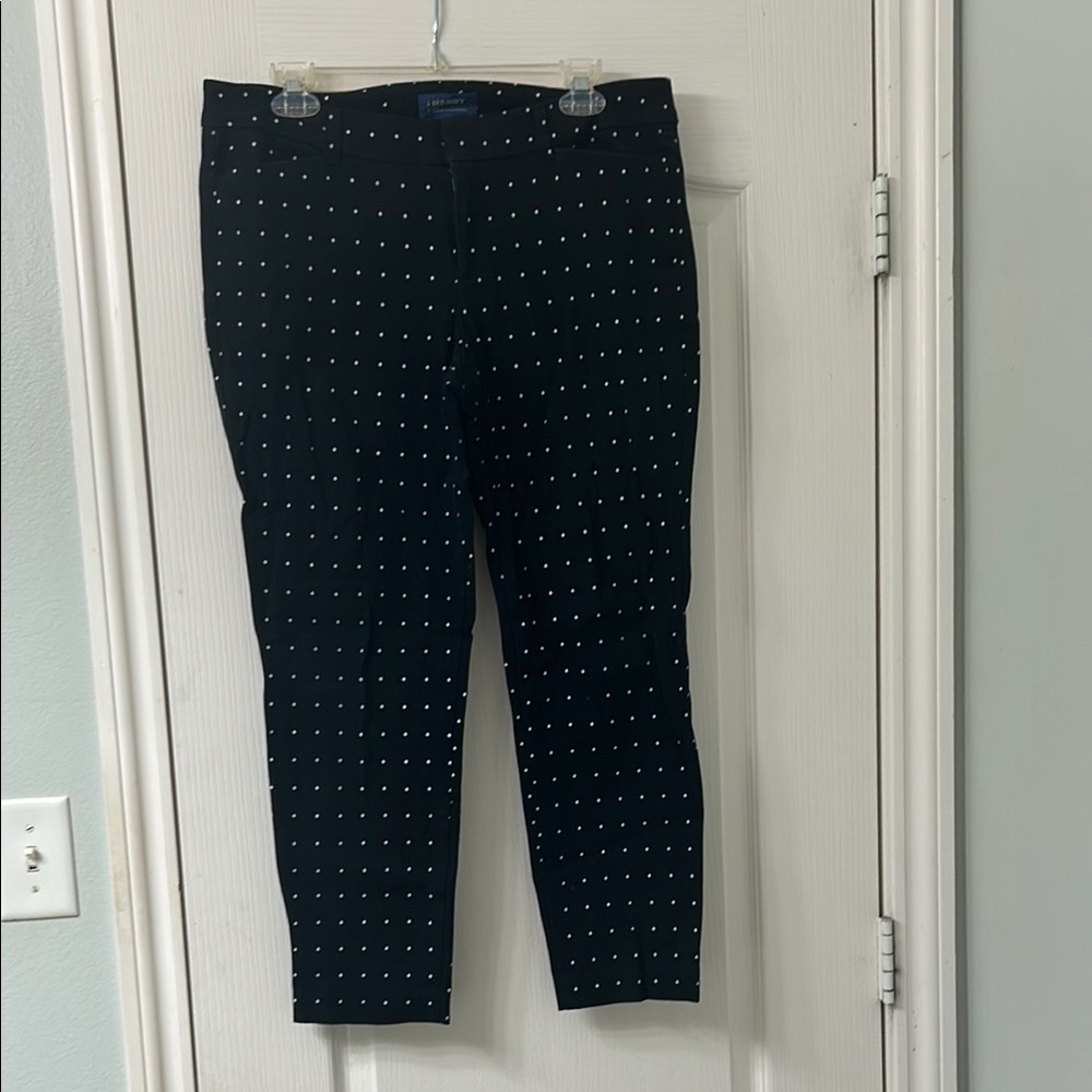 Old Navy Black and White Dress Pants